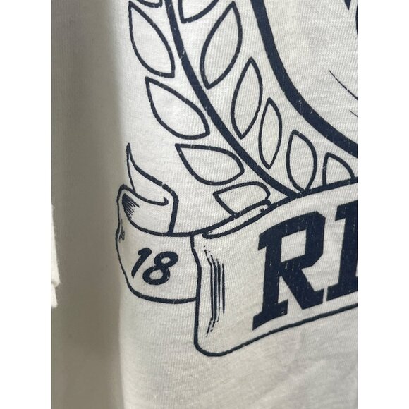 Pressbox Ole Miss Rebels Oversized TShirt One Size White Cotton Crewneck Graphic - Picture 3 of 5